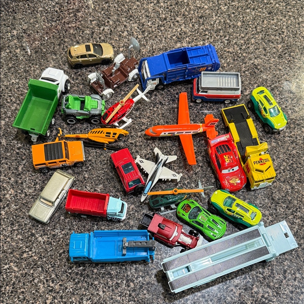 Assorted Die-Cast Toy Vehicle Set